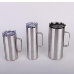 10OZ 12oz 14oz 16oz capacity choices tumbler vacuum mug with handle and plastic lid good sell in amazon