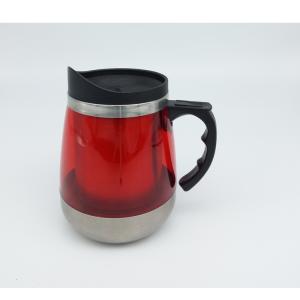 16oz 18oz mug big mouth with pp lid outer can be transparent or solid choice advertising mug