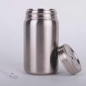 300ml vacuum mug mason jar with straw good sell in amzone vacuum tumbler capaicty choices